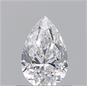 Diamante Natural 0.70 quilates, De pera , Color D, claridad SI2 y certificado GIA