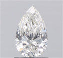 Natural Diamond 0.70 Carats, Pear with  Cut, F Color, SI1 Clarity and Certified by IGI
