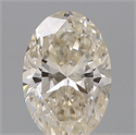 Natural Diamond 0.50 Carats, Oval with  Cut, L Color, SI2 Clarity and Certified by GIA