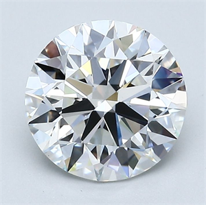 Picture of Natural Diamond 2.25 Carats, Round with Excellent Cut, F Color, VS1 Clarity and Certified by GIA