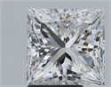 Natural Diamond 3.44 Carats, Princess with  Cut, G Color, VVS2 Clarity and Certified by GIA