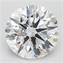 Lab Grown Diamond 3.79 Carats, Round with Excellent Cut, D Color, VVS1 Clarity and Certified by GIA