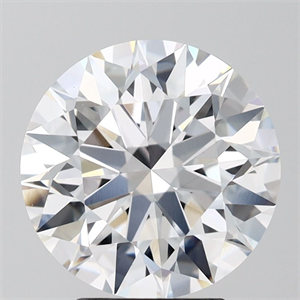 Picture of Lab Grown Diamond 4.06 Carats, Round with Ideal Cut, D Color, VS1 Clarity and Certified by IGI