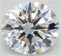 Lab Grown Diamond 3.05 Carats, Round with Excellent Cut, E Color, VVS2 Clarity and Certified by GIA