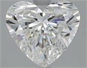 Natural Diamond 2.53 Carats, Heart with  Cut, H Color, SI2 Clarity and Certified by GIA