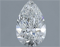 Natural Diamond 0.71 Carats, Pear with  Cut, F Color, SI1 Clarity and Certified by GIA