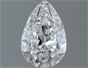 Natural Diamond 0.81 Carats, Pear with  Cut, F Color, SI1 Clarity and Certified by GIA
