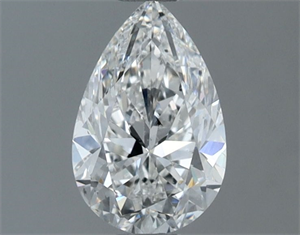 Picture of Natural Diamond 0.81 Carats, Pear with  Cut, F Color, SI1 Clarity and Certified by GIA