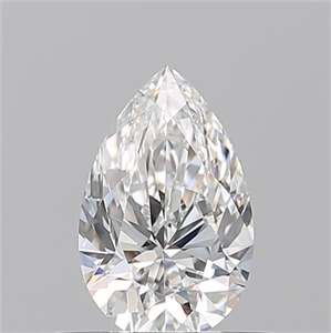 Picture of Natural Diamond 0.53 Carats, Pear with  Cut, F Color, VVS2 Clarity and Certified by GIA