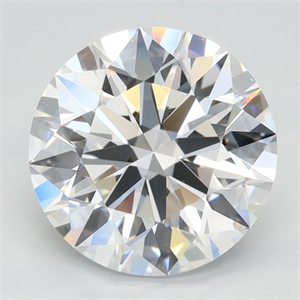Picture of Lab Grown Diamond 2.58 Carats, Round with Ideal Cut, D Color, IF Clarity and Certified by IGI