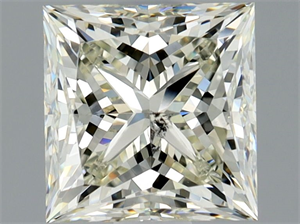 Picture of Natural Diamond 1.51 Carats, Princess with  Cut, L Color, SI2 Clarity and Certified by GIA