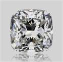 Natural Diamond 0.53 Carats, Cushion with  Cut, H Color, VS2 Clarity and Certified by GIA