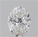 Natural Diamond 0.90 Carats, Oval with  Cut, F Color, VS2 Clarity and Certified by GIA