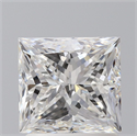 Natural Diamond 1.51 Carats, Princess with  Cut, F Color, VS2 Clarity and Certified by GIA
