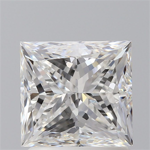 Foto Diamante Natural 1.51 quilates, Princesa , Color F, claridad VS2 y certificado GIA de