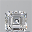 Natural Diamond 0.73 Carats, Asscher with  Cut, E Color, VS2 Clarity and Certified by GIA