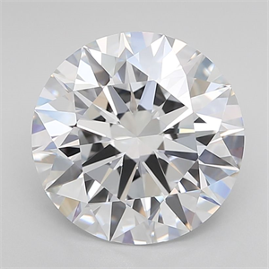 Picture of Lab Grown Diamond 5.29 Carats, Round with Ideal Cut, F Color, IF Clarity and Certified by IGI