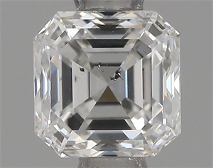 Picture of Natural Diamond 0.71 Carats, Asscher with  Cut, F Color, SI2 Clarity and Certified by IGI