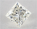 Natural Diamond 1.01 Carats, Princess with  Cut, J Color, VS1 Clarity and Certified by GIA