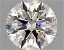 Natural Diamond 0.90 Carats, Round with Excellent Cut, J Color, VS2 Clarity and Certified by GIA