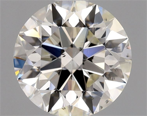 Picture of Natural Diamond 0.90 Carats, Round with Excellent Cut, J Color, VS2 Clarity and Certified by GIA