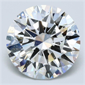 Diamante Natural 3.11 quilates, Redondo , Color D, claridad SI1 y certificado GIA