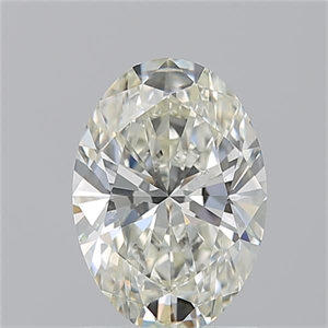 Picture of Natural Diamond 1.50 Carats, Oval with  Cut, K Color, SI1 Clarity and Certified by GIA