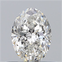 Natural Diamond 0.50 Carats, Oval with  Cut, F Color, VVS1 Clarity and Certified by GIA