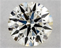 Diamante Natural 0.57 quilates, Redondo , Color K, claridad VS2 y certificado GIA