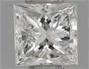 Natural Diamond 0.31 Carats, Princess with  Cut, F Color, VVS2 Clarity and Certified by IGI