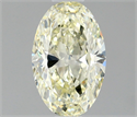 Natural Diamond 0.50 Carats, Oval with  Cut, L Color, VS1 Clarity and Certified by IGI