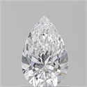 Diamante Natural 0.72 quilates, De pera , Color D, claridad VS2 y certificado GIA