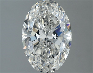 Picture of Natural Diamond 1.50 Carats, Oval with  Cut, G Color, SI2 Clarity and Certified by IGI