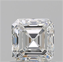 Natural Diamond 0.90 Carats, Asscher with  Cut, H Color, VS2 Clarity and Certified by GIA