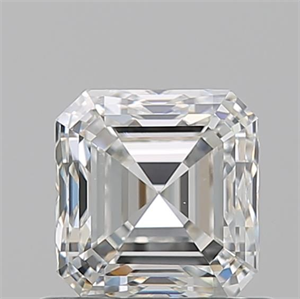 Picture of Natural Diamond 0.90 Carats, Asscher with  Cut, H Color, VS2 Clarity and Certified by GIA