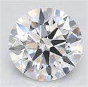 Del inventario de diamantes de laboratorio, 3.29 quilates, Redondo , Color D, claridad FL y certificado GIA