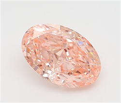 Picture of Lab Grown Diamond 2.58 Carats, Oval with  Cut, Fancy Vivid Pink Color, VVS2 Clarity and Certified by IGI