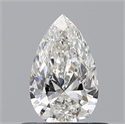Natural Diamond 0.50 Carats, Pear with  Cut, G Color, VVS1 Clarity and Certified by GIA