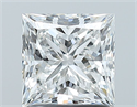 Natural Diamond 1.50 Carats, Princess with  Cut, F Color, SI2 Clarity and Certified by GIA