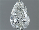 Natural Diamond 0.50 Carats, Pear with  Cut, H Color, VS1 Clarity and Certified by GIA