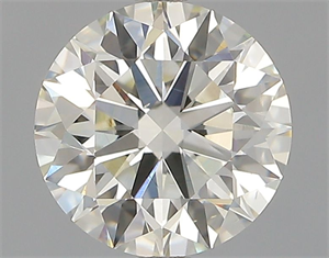 Picture of Natural Diamond 1.08 Carats, Round with Excellent Cut, K Color, VS2 Clarity and Certified by GIA