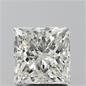 Natural Diamond 1.70 Carats, Princess with  Cut, J Color, VS1 Clarity and Certified by GIA