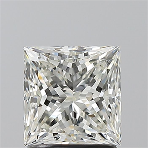 Picture of Natural Diamond 1.70 Carats, Princess with  Cut, J Color, VS1 Clarity and Certified by GIA