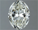 Natural Diamond 1.22 Carats, Oval with  Cut, I Color, VVS1 Clarity and Certified by IGI