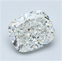 Natural Diamond 1.51 Carats, Cushion with  Cut, I Color, VS1 Clarity and Certified by GIA