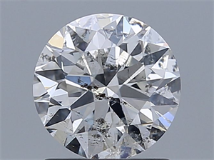 Picture of Natural Diamond 1.31 Carats, Round with Excellent Cut, G Color, I1 Clarity and Certified by GIA
