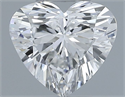 Natural Diamond 0.50 Carats, Heart with  Cut, F Color, VS2 Clarity and Certified by GIA