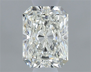 Picture of Natural Diamond 0.53 Carats, Radiant with  Cut, I Color, IF Clarity and Certified by GIA