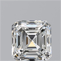 Natural Diamond 0.70 Carats, Asscher with  Cut, H Color, VVS1 Clarity and Certified by GIA