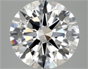 Lab Grown Diamond 3.07 Carats, Round with Ideal Cut, E Color, VS1 Clarity and Certified by IGI